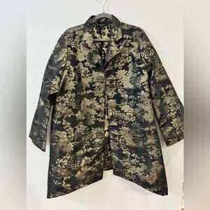 Ladies Bryn Walker Special Occasion Jacket. Size XL, Black w/Metallic Bronze